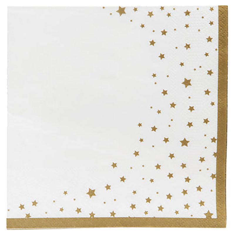 Talking Tables - Eid Gold Star Napkins - 21pcs