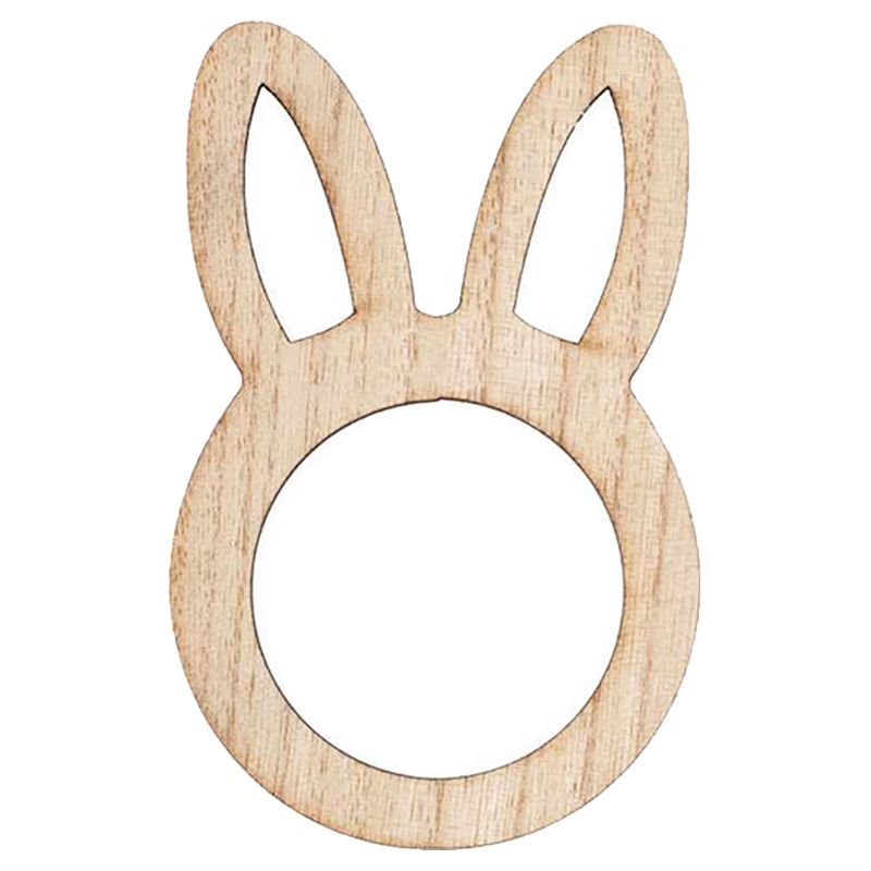 Ginger Ray - Wooden Bunny Easter Napkin Rings - 6pcs