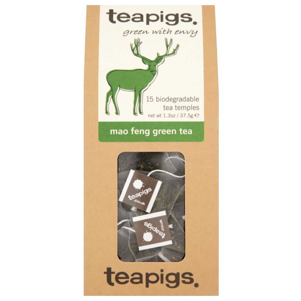 Ripe Organic - Teapigs Mao Feng Green Tea Temples - 15pcs