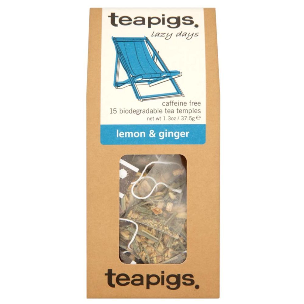 Ripe Organic - Teapigs Lemon And Ginger Temples - 15pcs