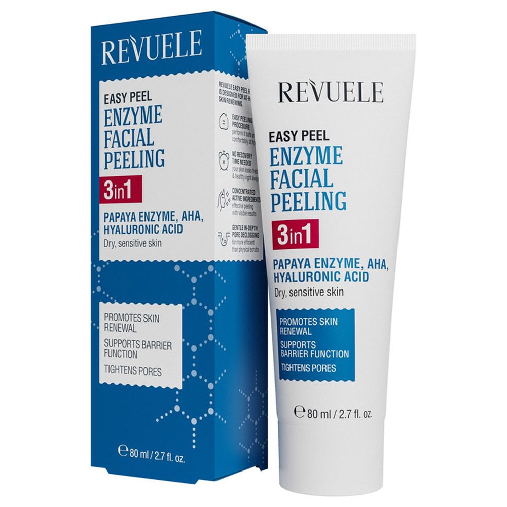 Revuele - 3-in-1 Easy Peel Enzyme Facial Peeling - 80 ml