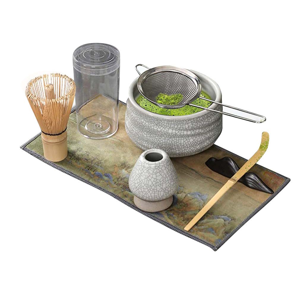 Jinou - Matcha Whisk For Mixing Tea - Grey - 7 Pcs