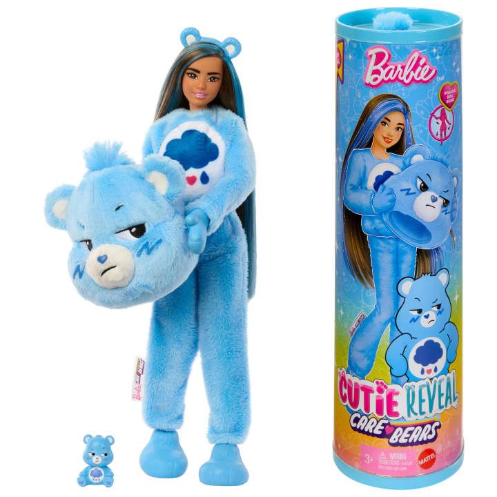 Barbie - Cutie Reveal Care Bears Series - Grumpy Bear Brunette