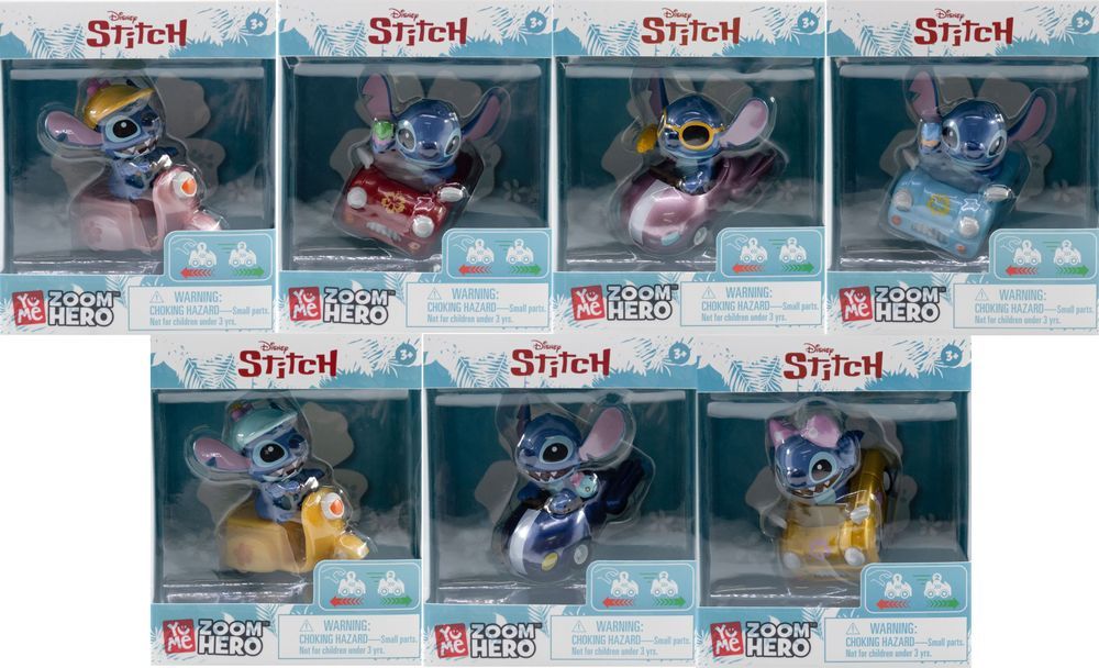 Disney - Lilo And Stitch Zoom Hero Pullback - 2-Inch - Style May Vary - 1 Pc