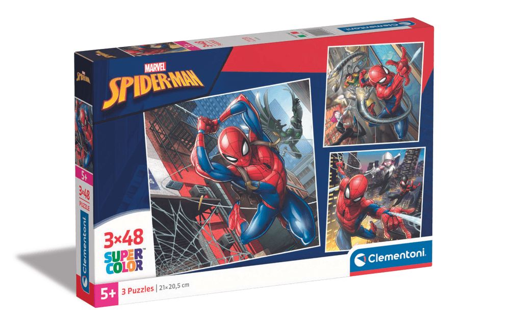 Clementoni - Spiderman Quest Jigsaw Puzzle Set - 48 Pcs - Pack of 3