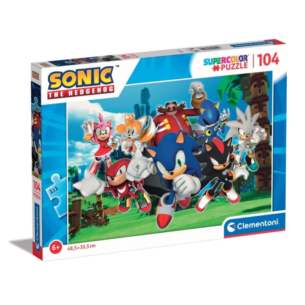 Clementoni - Puzzle Sonic - 104pcs