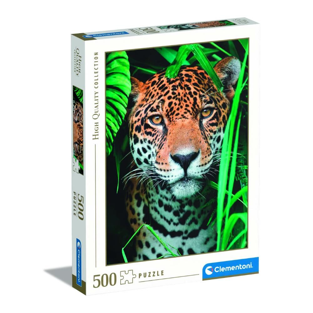 Clementoni - HQC Jaguar In The Jungle Puzzle - 500 Pcs