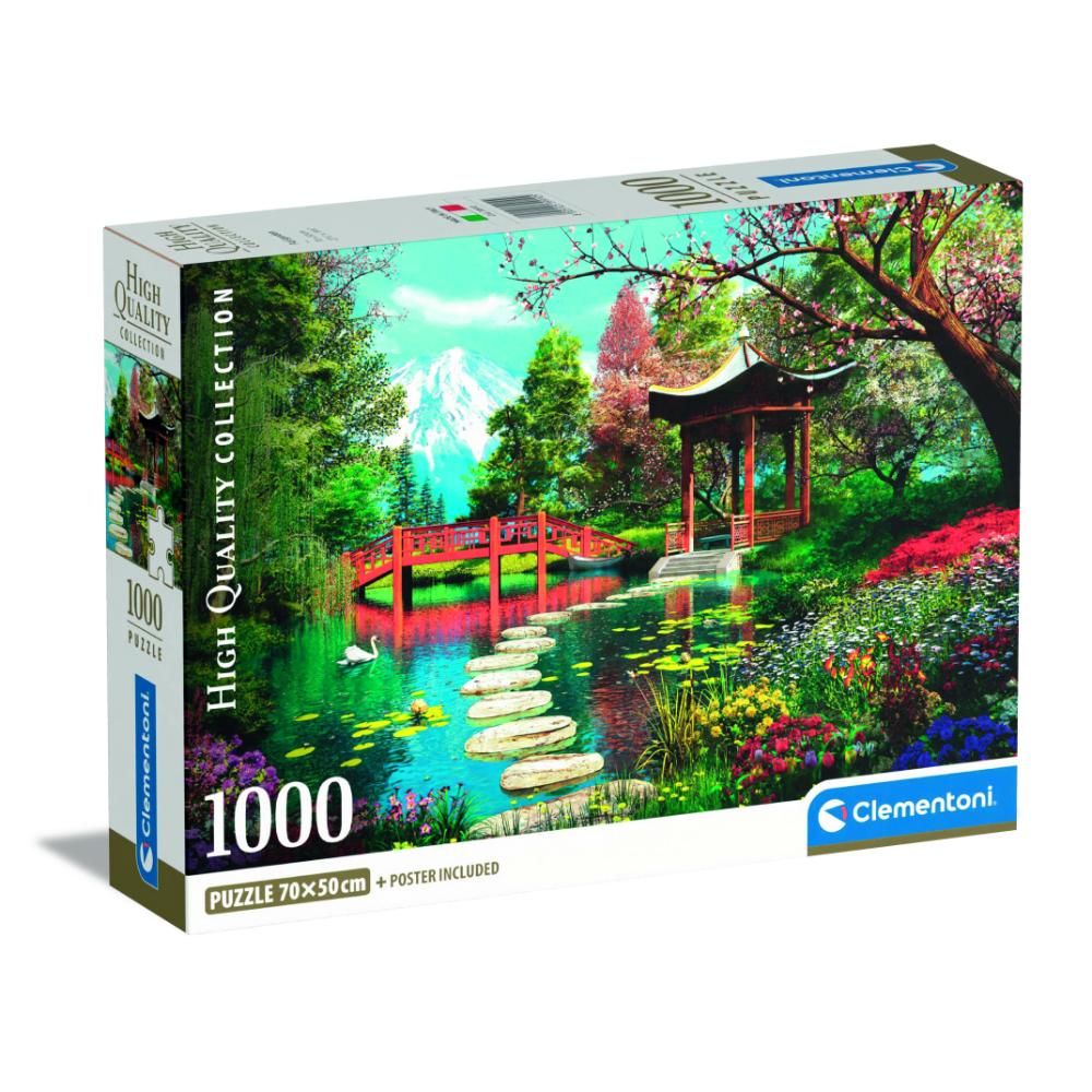 Clementoni - HQC Fuji Garden Puzzle And Poster - 1000 Pcs