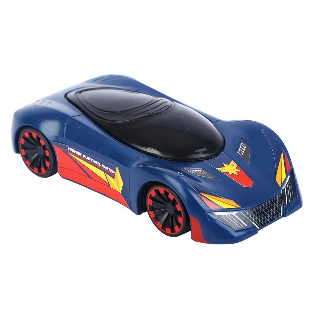 Marvel - Higher Further Faster Pull Back Racer Car - Captain Marvel