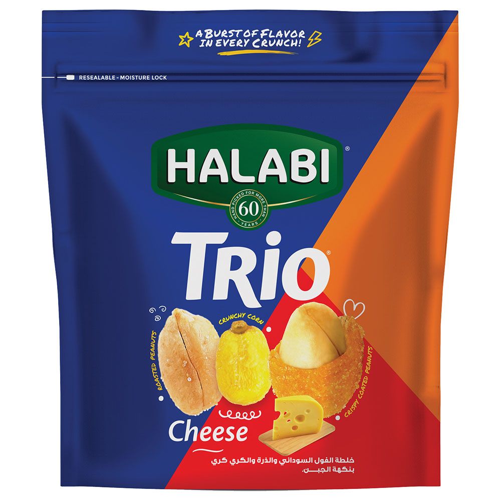 Halabi - Trio Mix Coated Peanuts - Cheese - 150 g