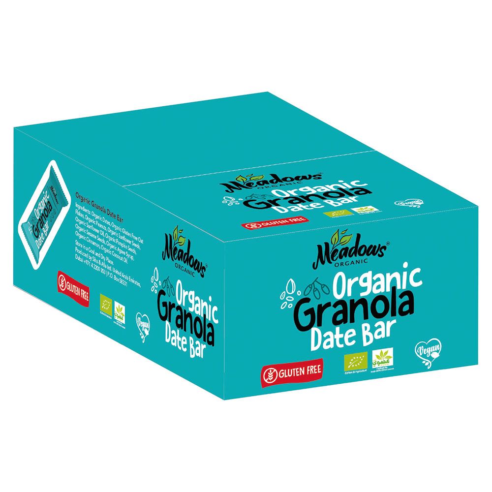 Meadows Organic - Granola Date Bar - 24 Pcs - 40 gm