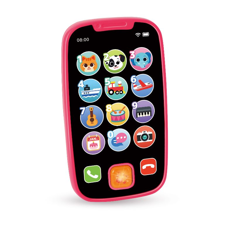 Hola - My First Smartphone Interactive Baby Phone Toy - Pink