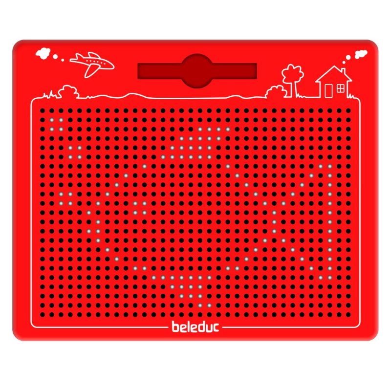 Beleduc - The Magical Magnetic Drawing Board Game - Red