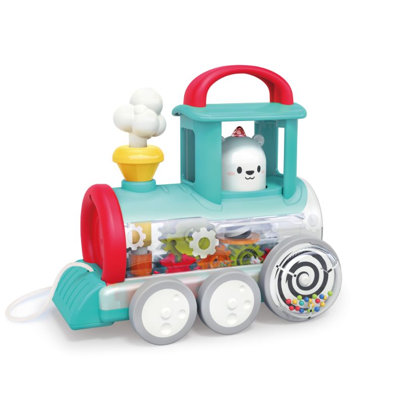 Hola - Push Along Train Engine Steam Toys - Red