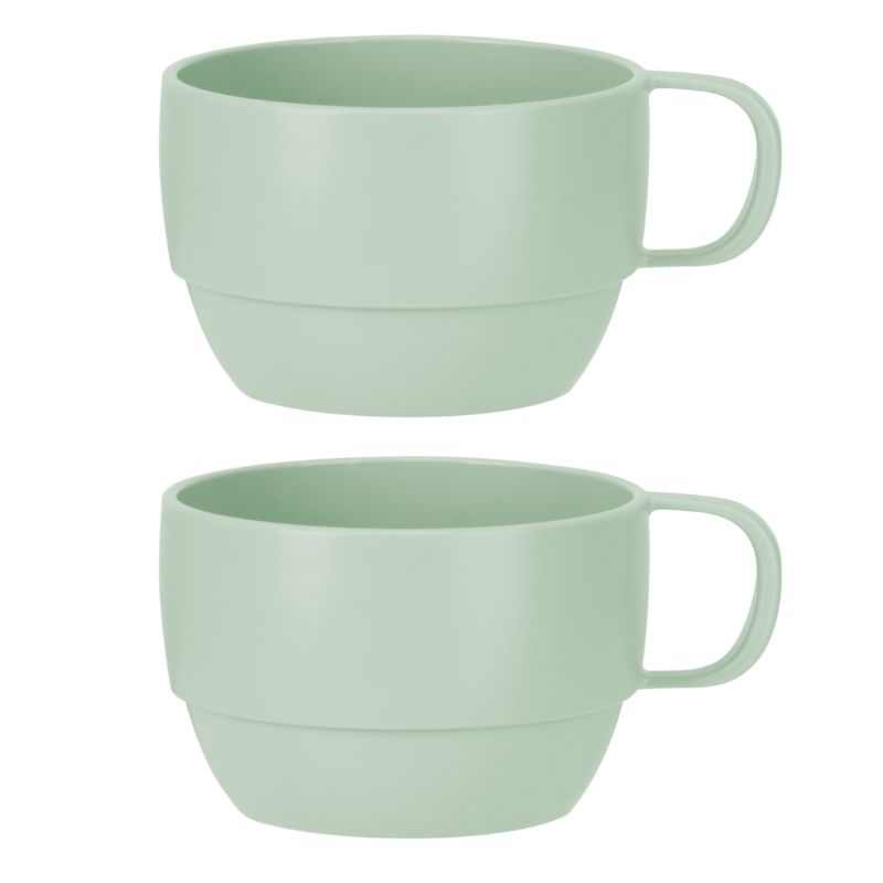 Inochi - Amori Short Drinking Cup - Tea Green Matcha - 350 ml - Pack of 2