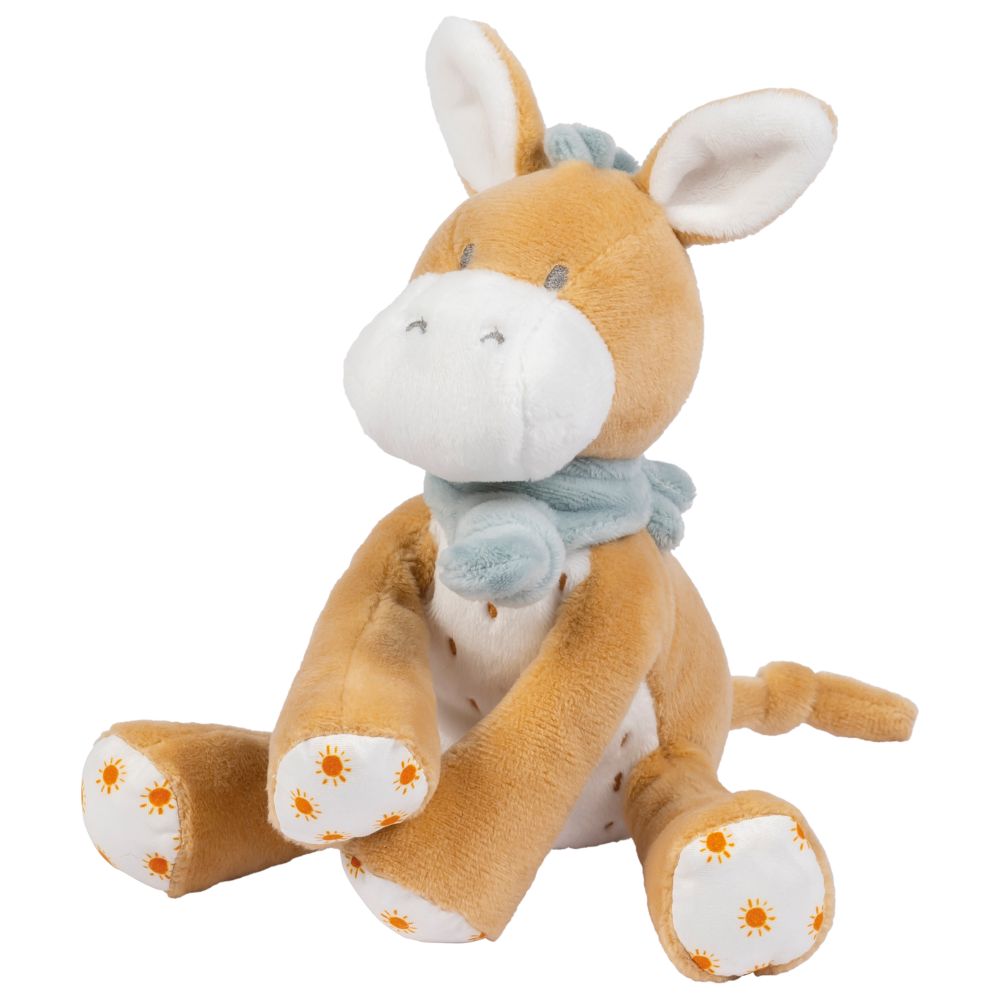 Nattou Mini Cuddly Soft Toy Donkey Leo 7 cm