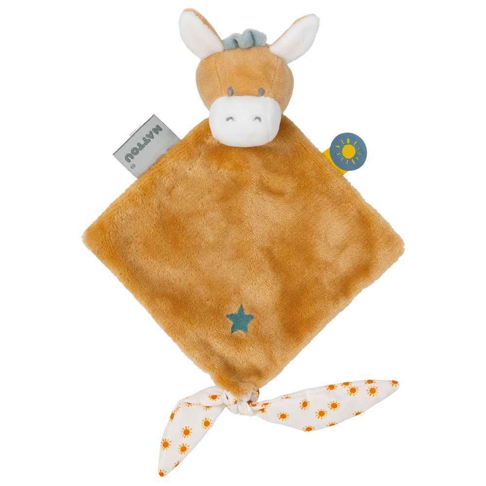 Nattou - Doudou Mini Cuddle Comforter - Donkey Leo