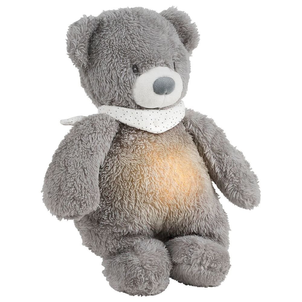 Nattou - Veilleuses Nightlight Sleepy Bear Cuddly Toy - Grey