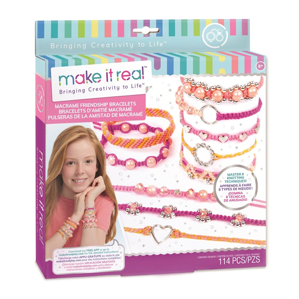 Make It Real - Macrame Friendship Bracelets Kit - 114pcs