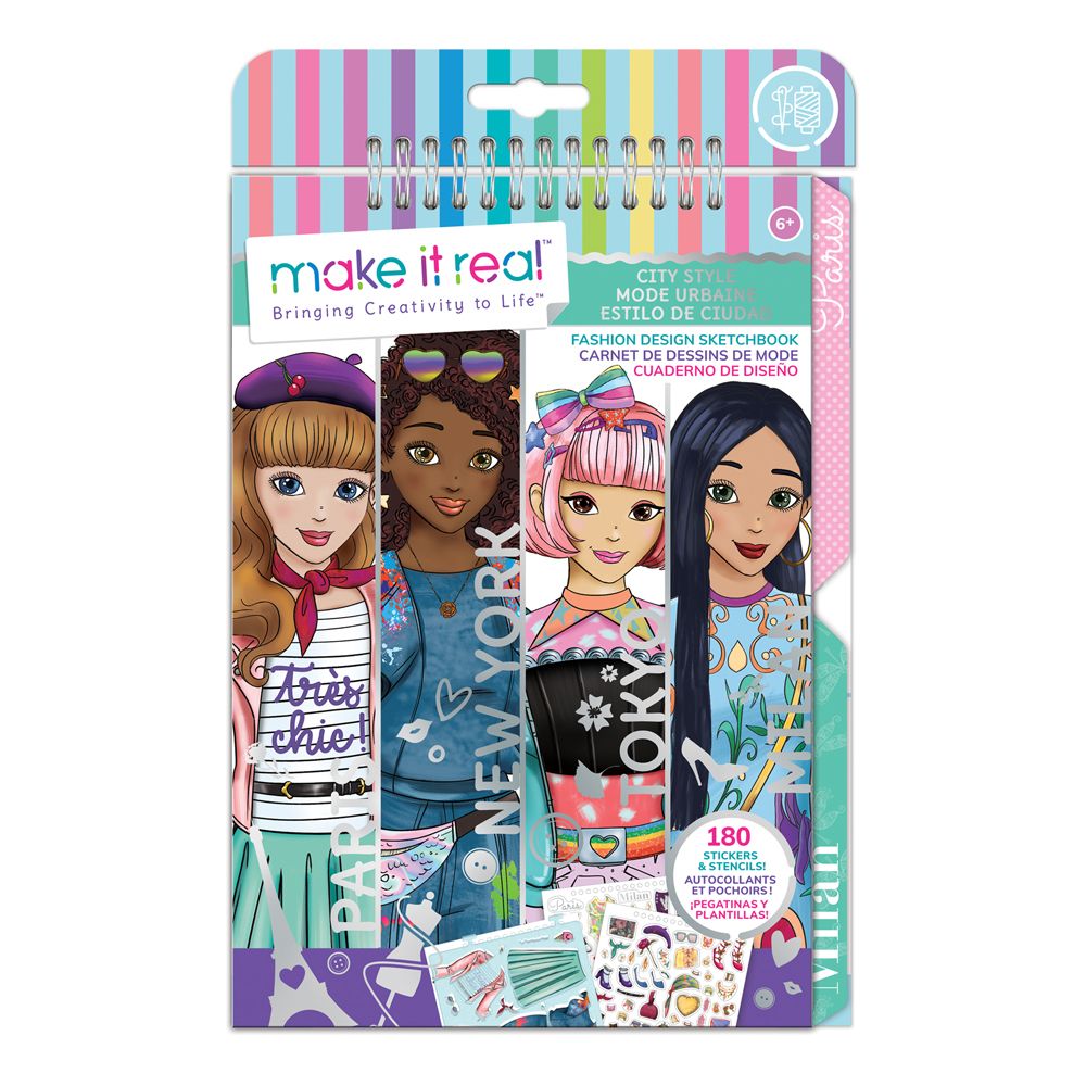 Make it Real - City Style Fashion Design Sketchbook Kit