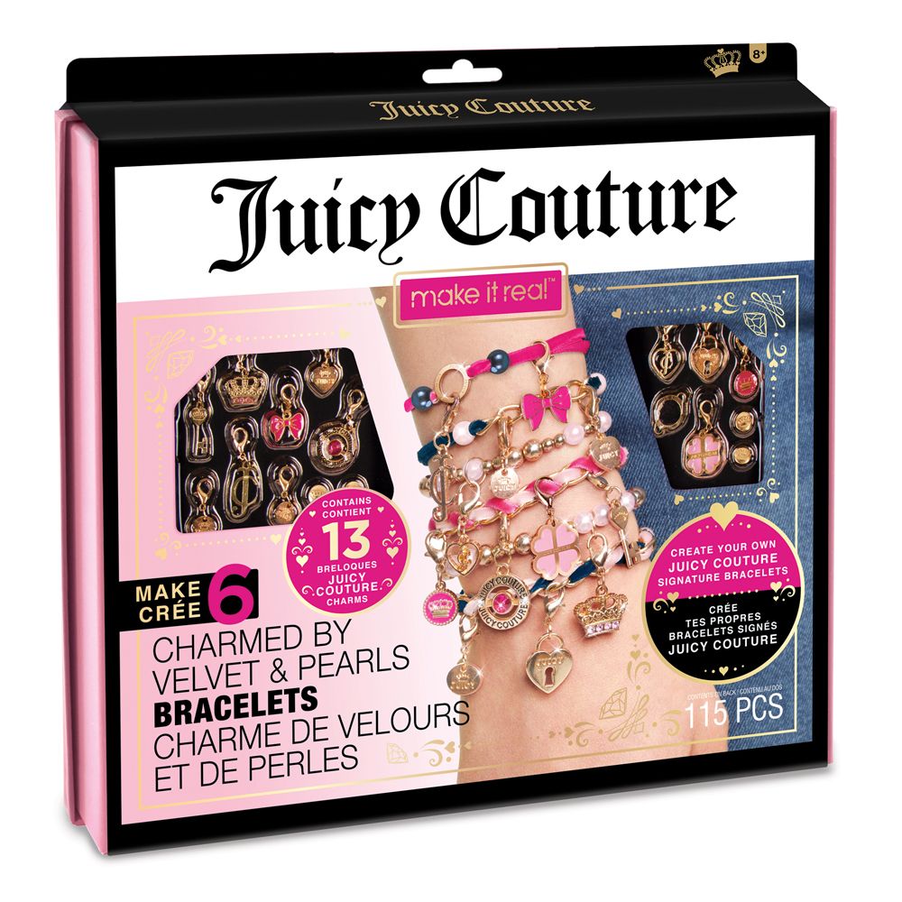 Juicy Couture - Make It Real -  Charmed By Velvet And Pearls Bracelet Kit - 115pcs