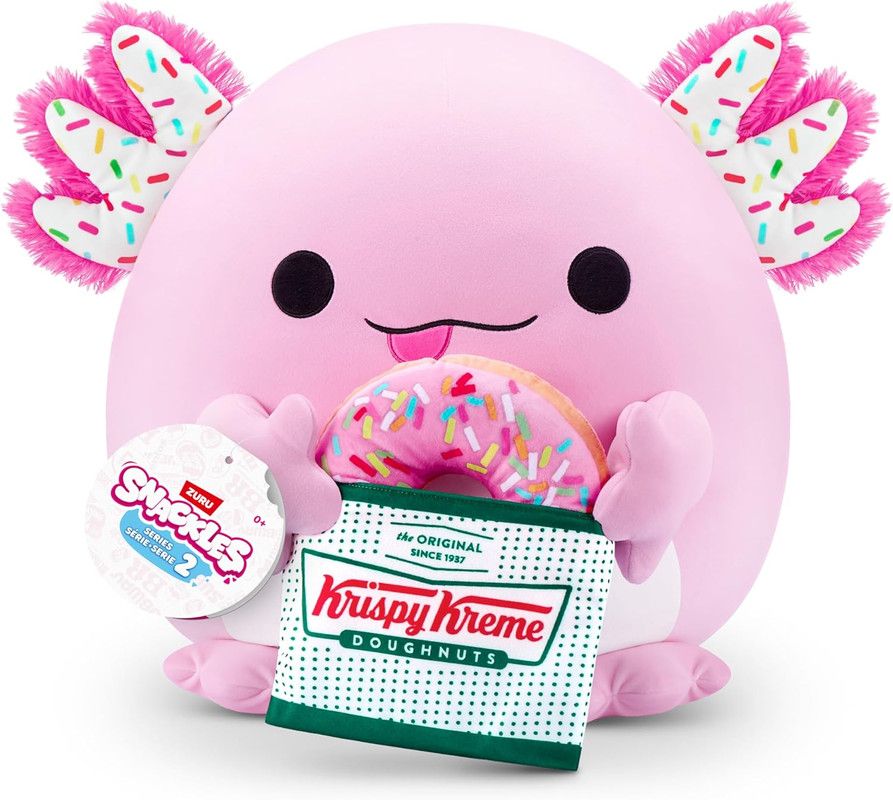 ZURU - Snackles Series 2 - Axolotl & Krispy Kreme 14 Inch Plush