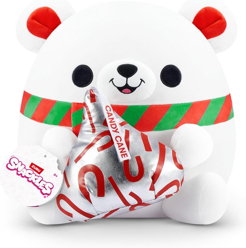 ZURU - Snackles Christmas - Polar Bear & Kisses 14 Inch Plush