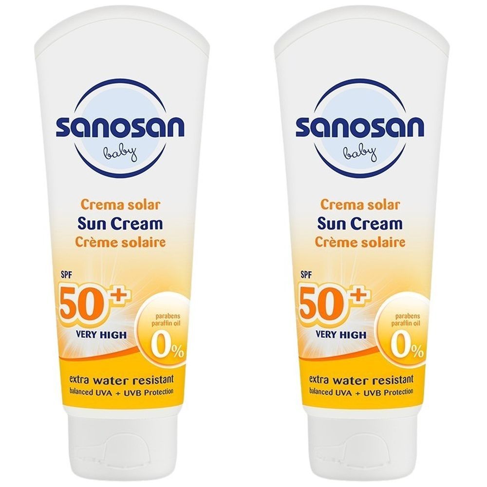 Sanosan - SPF 50+ Baby Sun Cream - 75 ml - Pack of 2