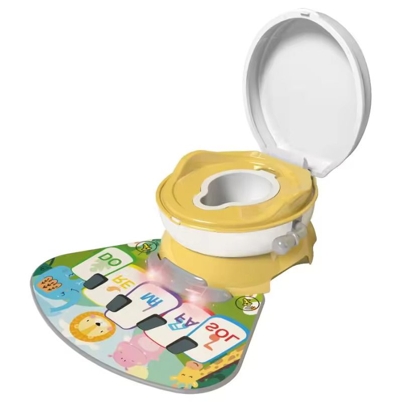 Little Angel - Baby Potty Training Seat With Piano Mat - Yellow