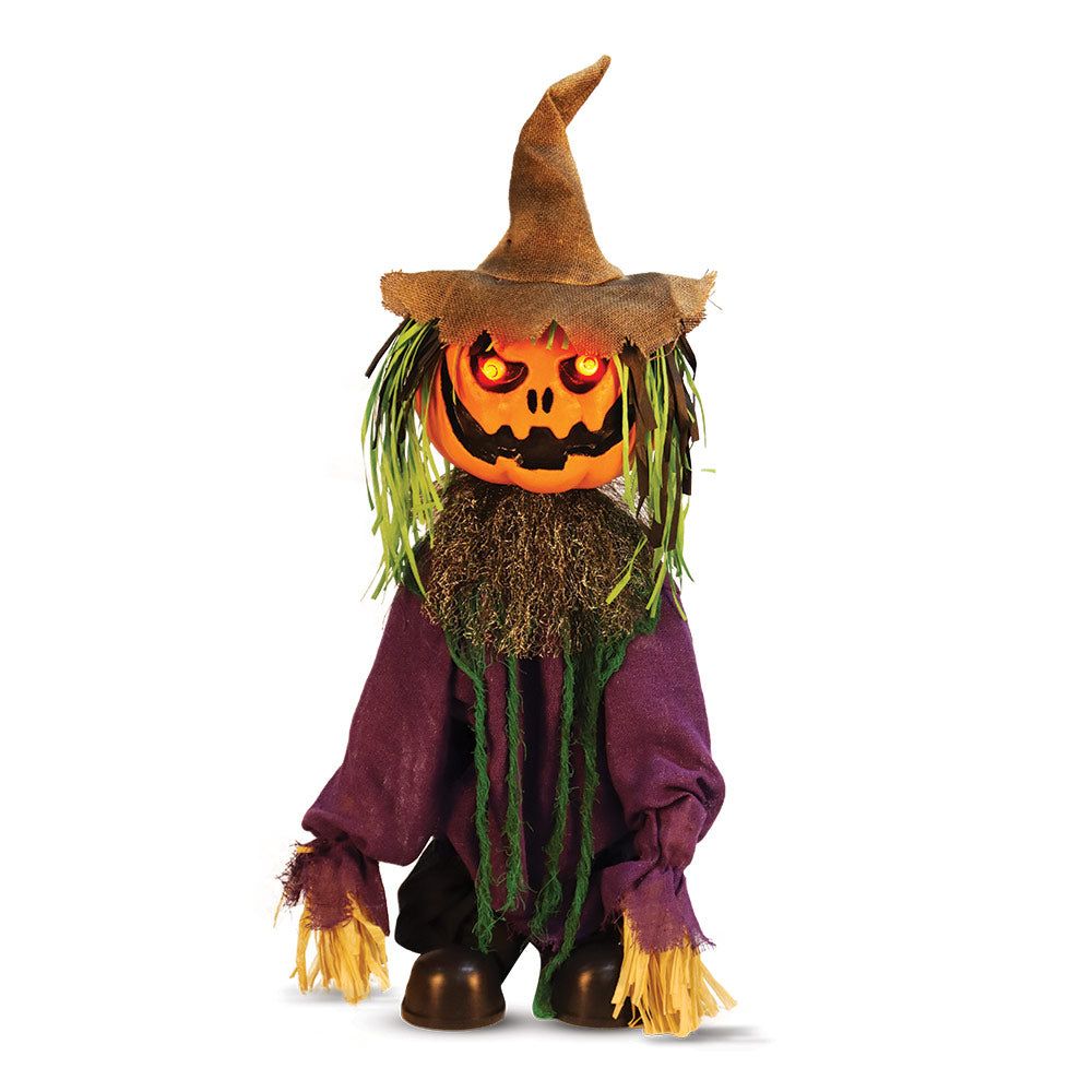 Mad Toys - Halloween Decoration - Spooky Standing Scarecrow W/ Light-Up Eyes