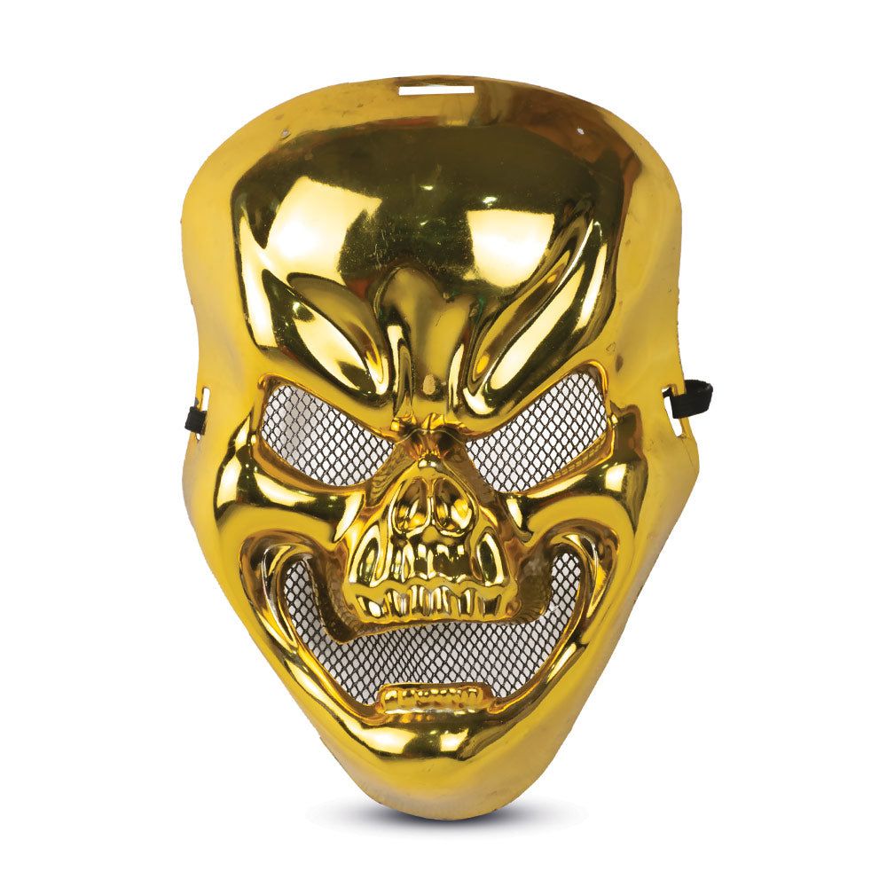 Mad Toys - Halloween Spooky Skull Mask - Metallic Gold