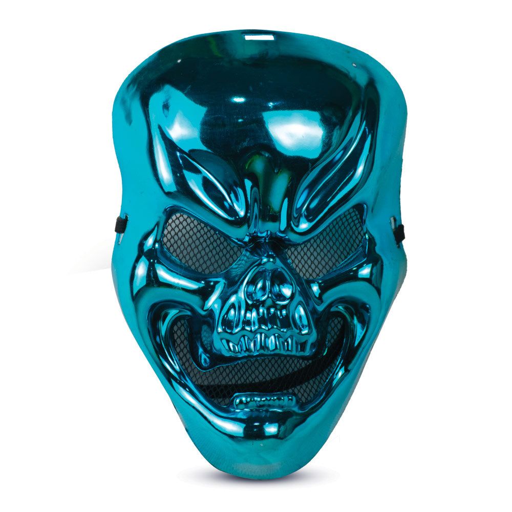 Mad Toys - Halloween Spooky Skull Mask - Metallic Blue