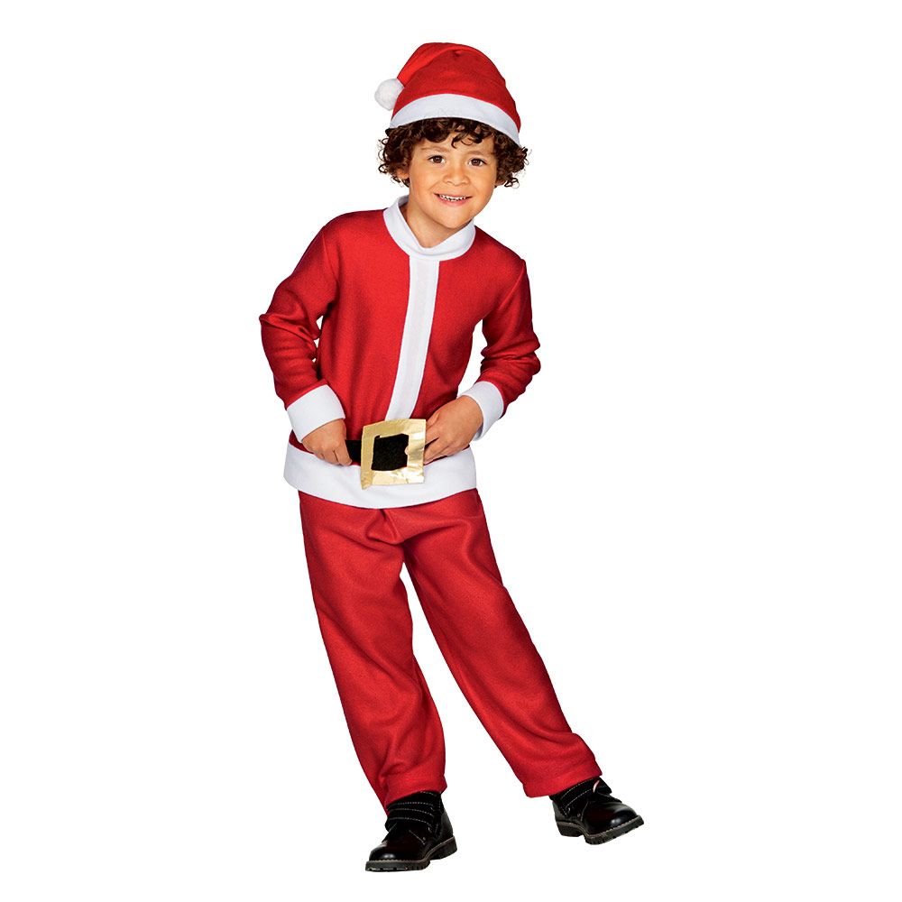 Mad Toys - 3pc-Set - Santa's Little Helper Christmas Costume - Red