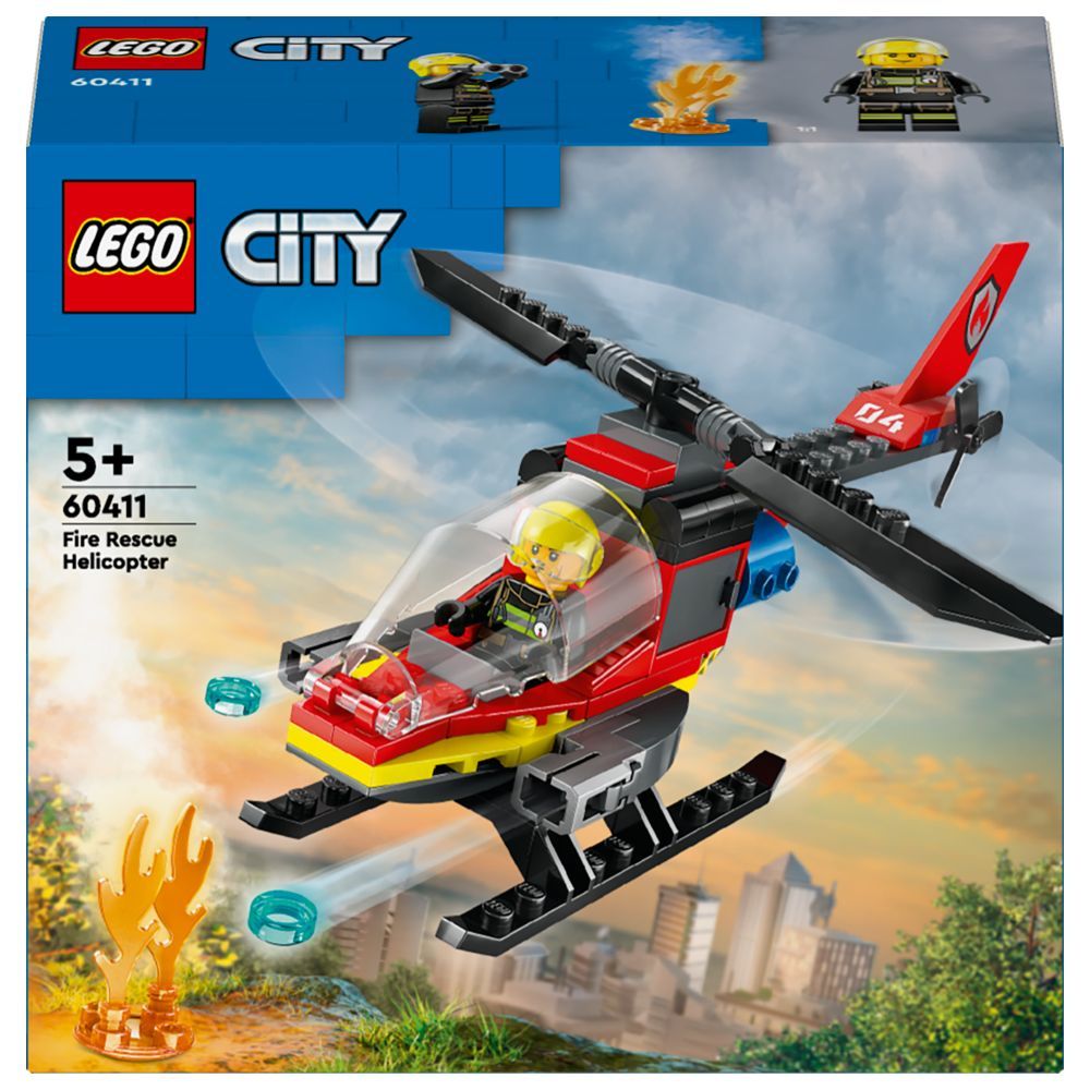 Lego - 60411 Fire Rescue Helicopter Building Playset