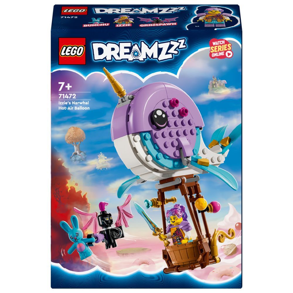 Lego - 71472 Izzie's Narwhal Hot-Air Ball V29 Building Playset