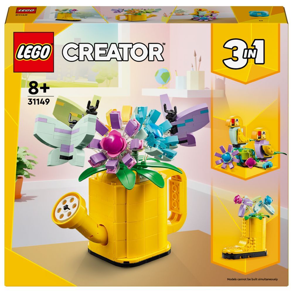 Lego - 31149 3-In-1 Flowers In Watering Can Building Playset