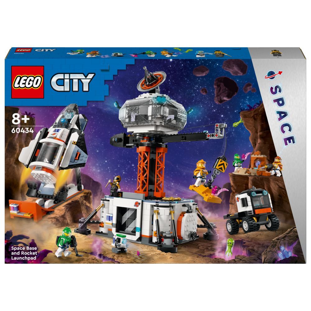 Lego - 60434 Space Base And Rocket Launchpad Building Playset