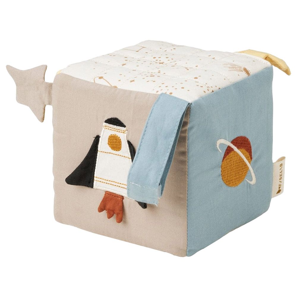 Fabelab - Organic Fabric Cube Baby Toy - Space