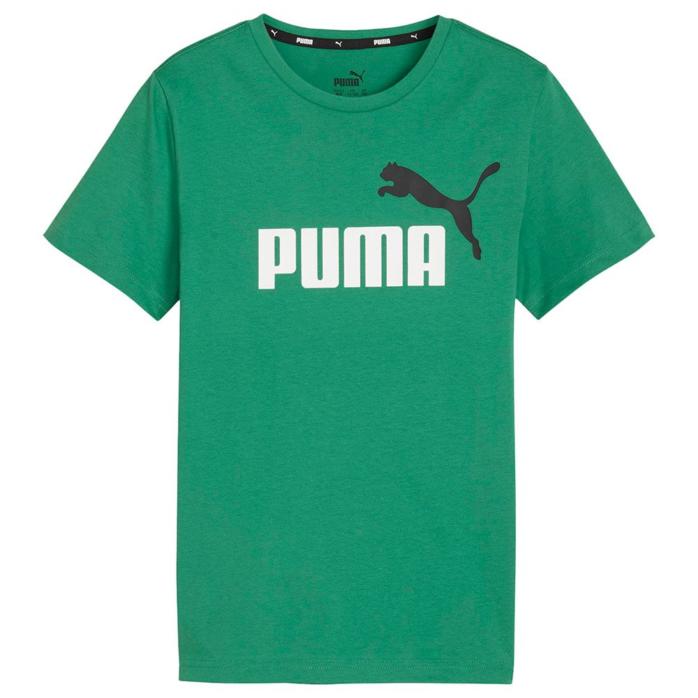 Puma - Ess+ 2 Col Logo Boys Tee - Archive Green