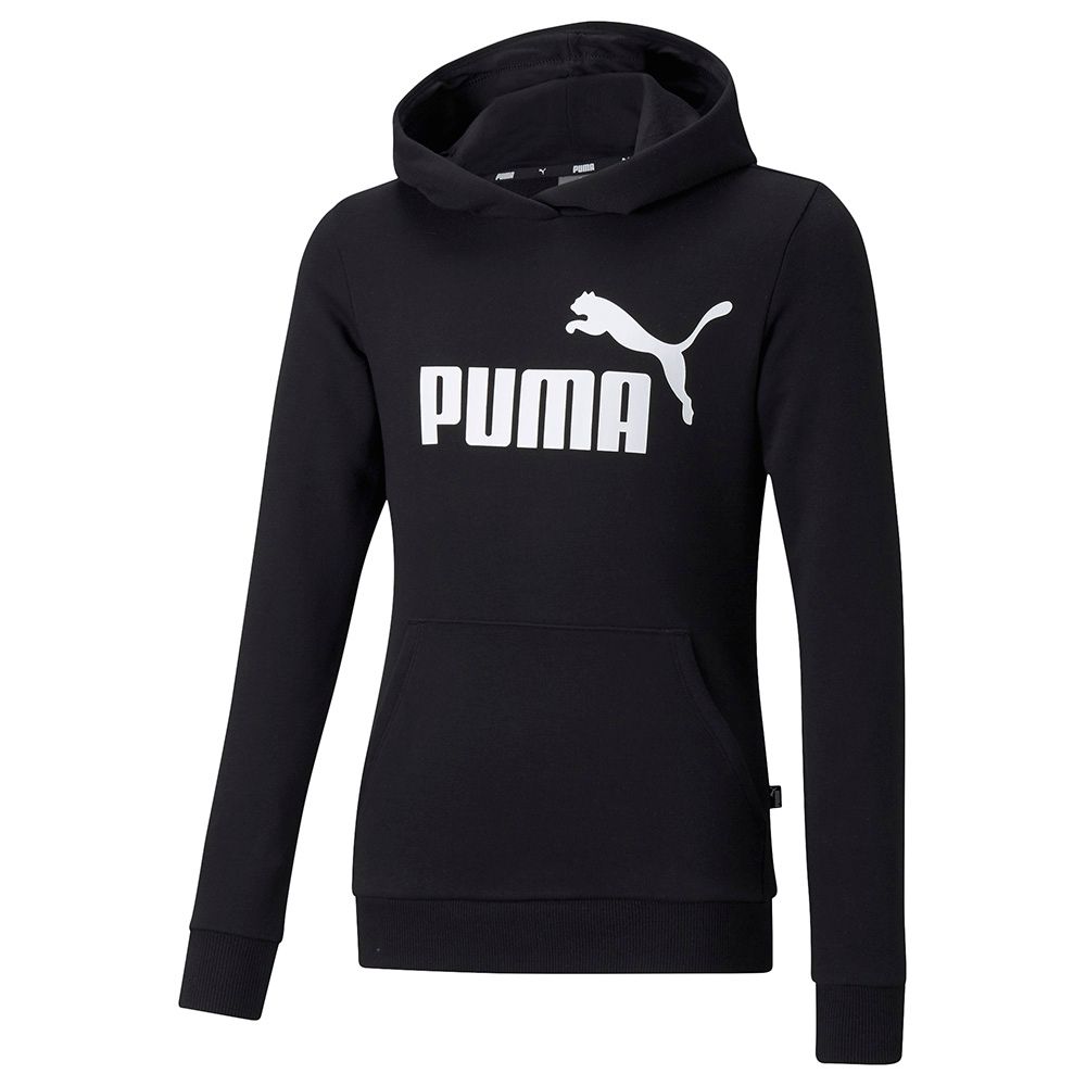 Puma - Ess Logo Girls Hooded Sweatshirt - Black