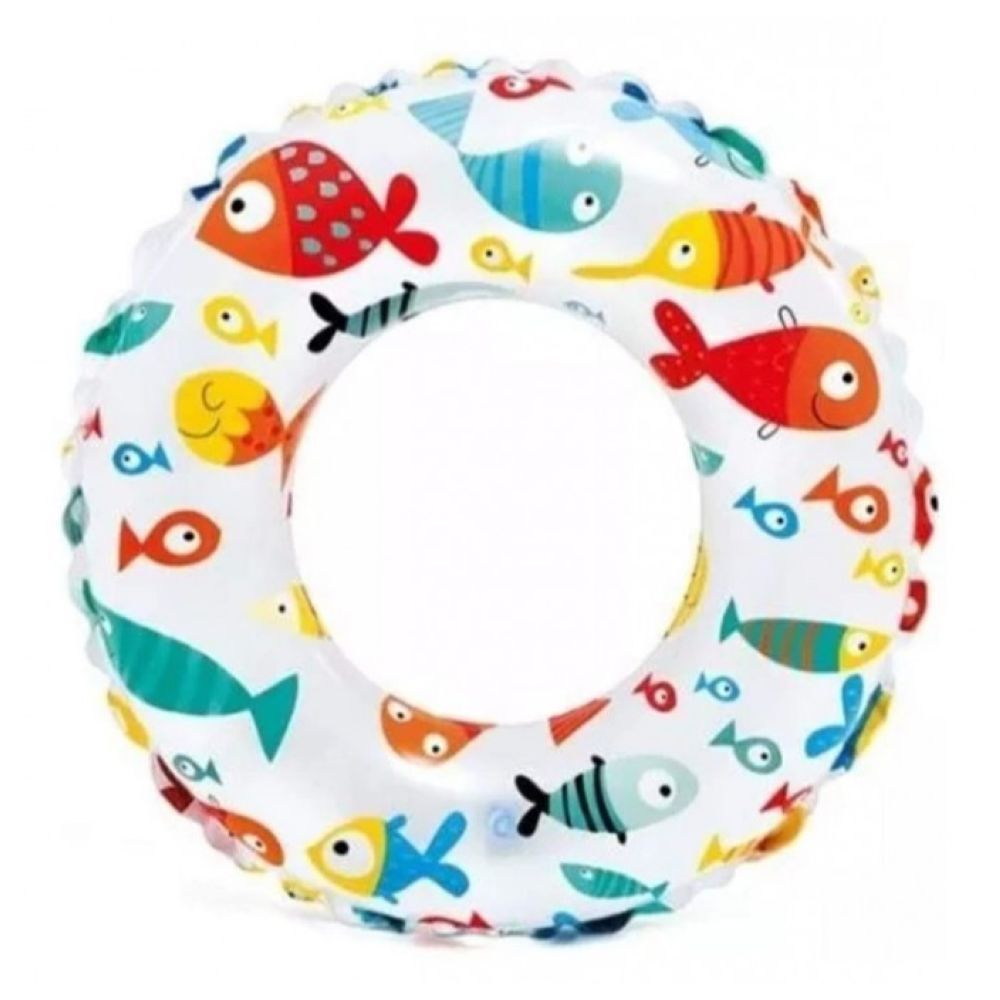 Buddiez - Inflatable Swimming Ring - Fishes Print - 51 cm