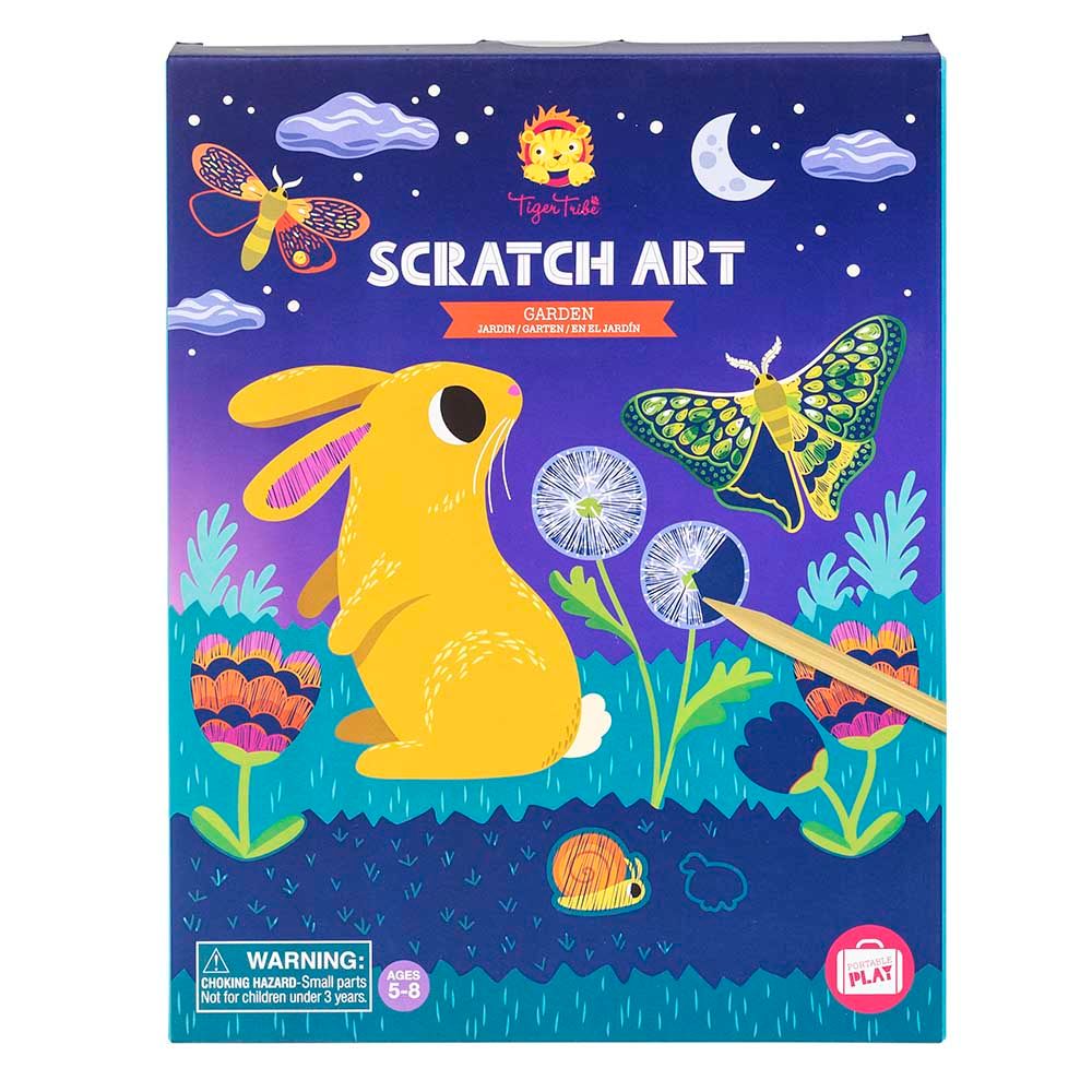 Tiger Tribe - Scratch Art Kit - Garden