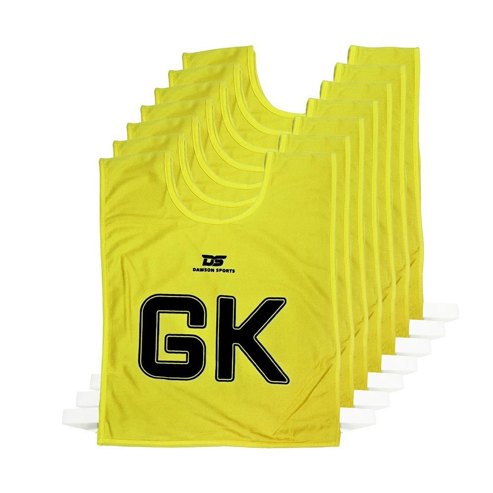 Dawson Sports - 7pc-Set - Netball Position Sport Bibs - Yellow