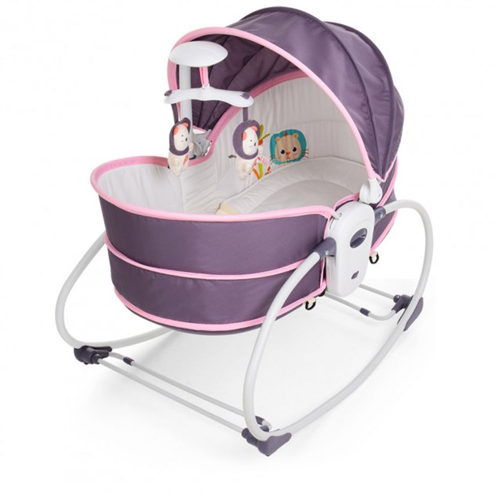 Mastela - Baby Rocker & Bassinet Cradle 5In1 Newborn - Purple