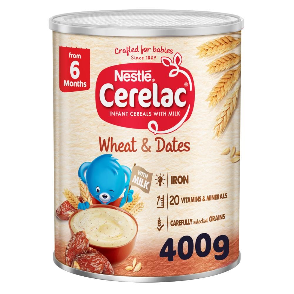 Nestle Cerelac - Infant Cereals w/ Iron - Wheat & Dates - 400 g