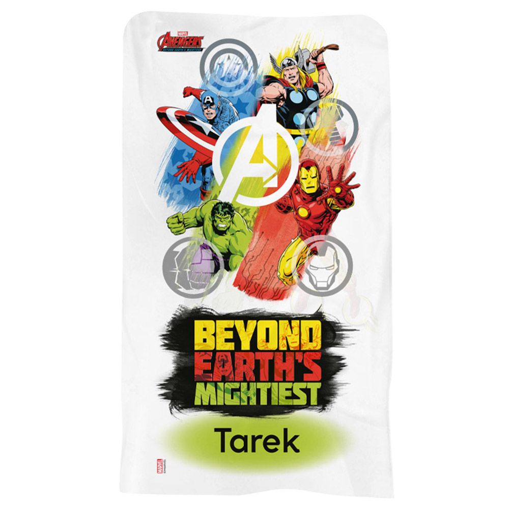 Essmak - Personalised Marvel Avengers Beach Towel 