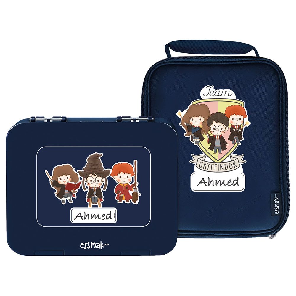 Essmak - Personalized Harry Potter 3 Bento Pack - Blue