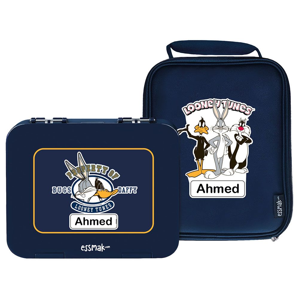 Essmak - Personalized Looney Tunes 4 Bento Pack - Blue