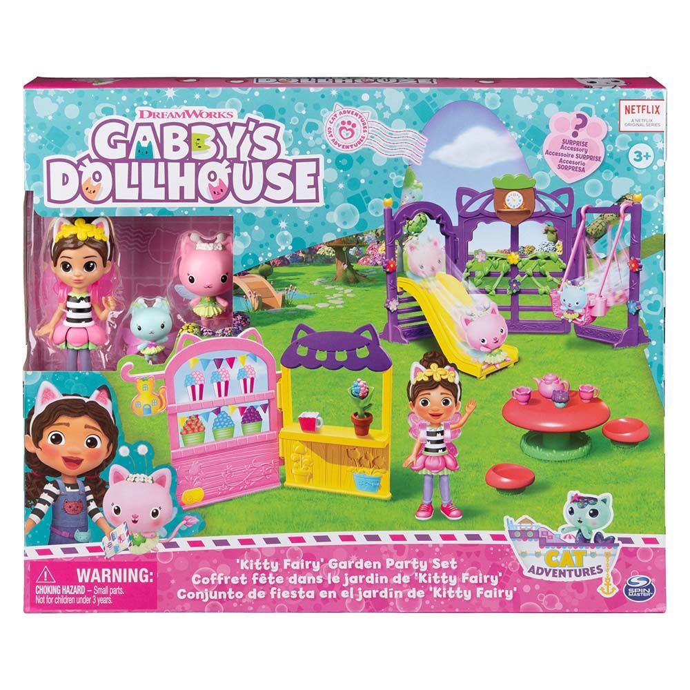 Gabby's Doll House - Kitty Fairy Garden Party Set - 18 Pcs