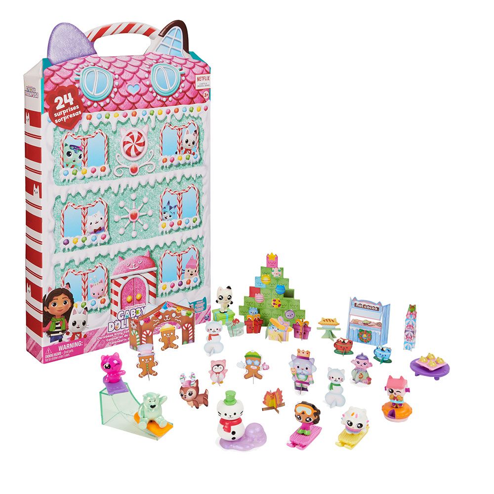 Gabby's Doll House - Holiday Advent Calendar Playset - 24 Pcs